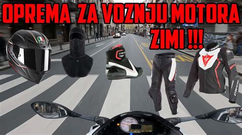 Sve Sto Vam Je Potrebno Za Zimsku Voznju Motorom Moja Oprema