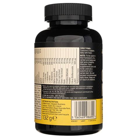 Optimum Nutrition Opti-Men (Multivitamin for Active Men) - 90 Tablets ...
