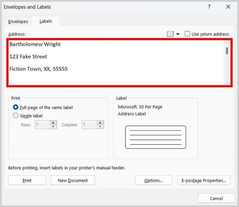 How to Create Printable Address Labels with Images in Microsoft Word