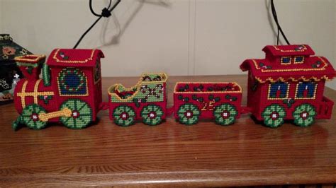 Pin By Menerva On Box In 2024 Plastic Canvas Christmas Plastic Canvas Christmas Train