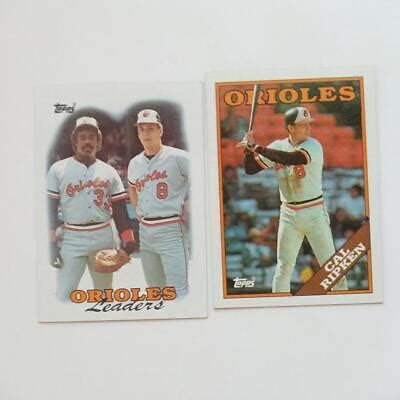 Cal Ripken Jr 1988 Topps 650 1988 Topps 51 EBay