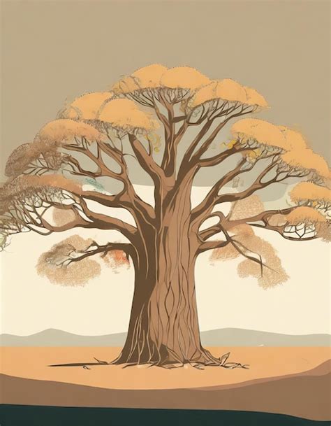 Premium Photo Baobab Tree Illustration