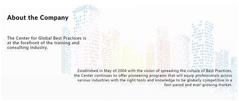 About Us Center For Global Best Practices