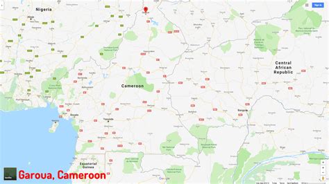 Garoua Map - Cameroon