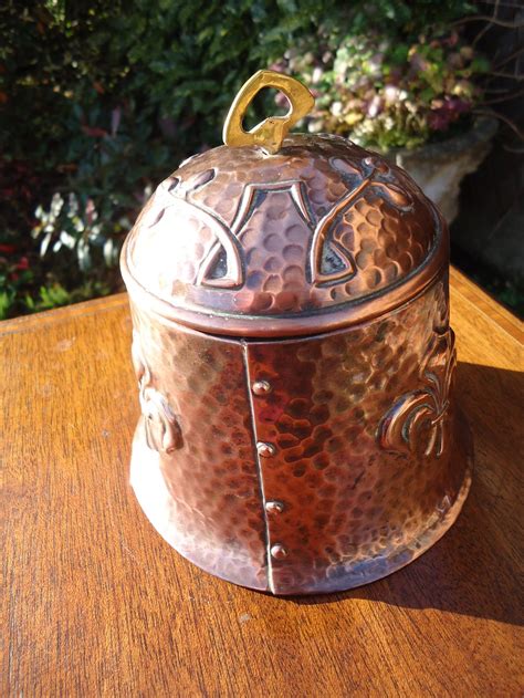 Antiques Atlas Arts Crafts Copper Tabacco Jar