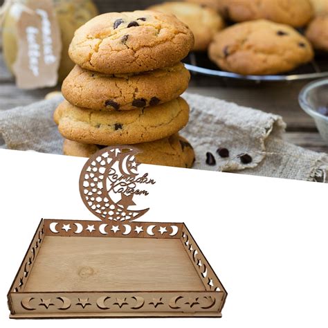 Cheers US Ramadan Wooden Tray Eid Plates For Home Eid Mubarak Food