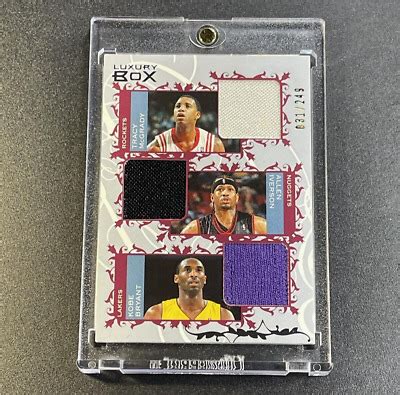 Kobe Bryant Allen Iverson Tracy Mcgrady Topps Luxury Triple