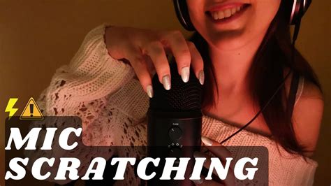 Asmr Fast And Aggressive Mic Scratching Without Cover For Intense