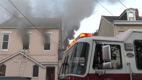 Firefighters Battle 3rd Alarm Fire In Apartment Building Allentown Pa Youtube