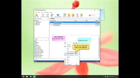 Windows Organize Sticky Notes Inside Folders And Tag Them For Getting Things Done Gtd In