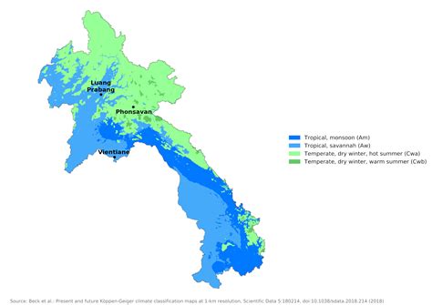 Blue Green Atlas The Climate Of Laos