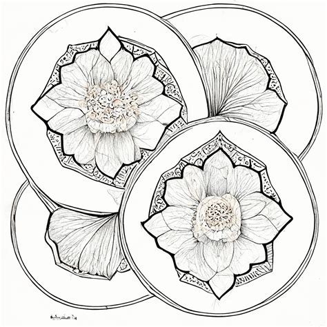 Midjourney Prompt Azalia Blossom Mandala Botanic Prompthero