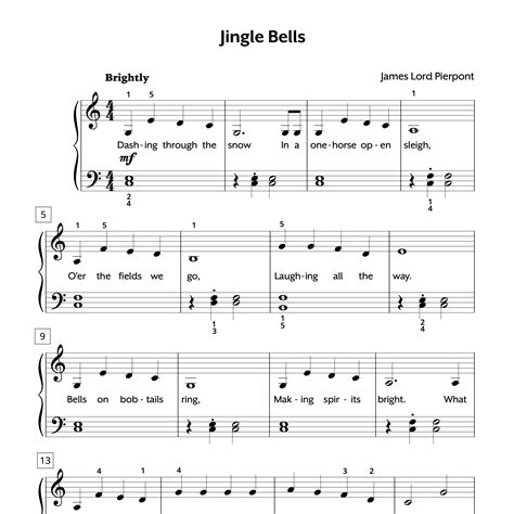 jingle bells piano sheet music 6