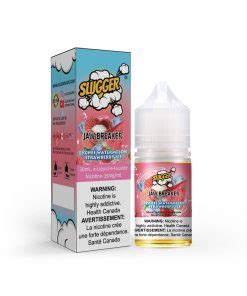 Slugger Lychee Watermelon Strawberry Ice Jaw Breaker Nic Salt