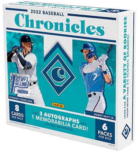 2022 Panini Chronicles Baseball Checklist Set Info Boxes Date