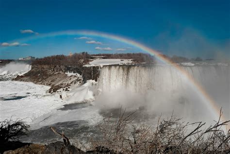 Waterfalls With Rainbow · Free Stock Photo