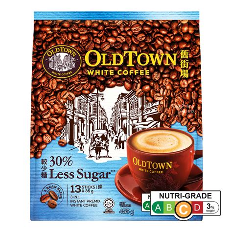 Old Town 3 In 1 Instant White Coffee Less Sugar NTUC FairPrice