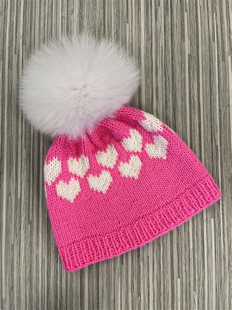 U and Me Heart Hat Knitting Pattern – Knitting