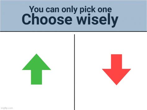 You Can Pick Only One Choose Wisely Imgflip