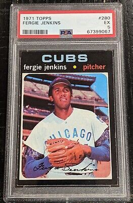 Topps Fergie Jenkins Psa Ex Chicago Cubs Quality Card Ebay