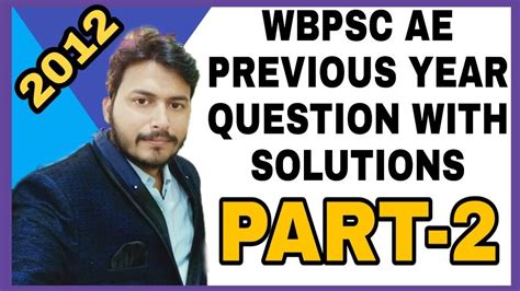 2012 WBPSC AE CIVIL PREVIOUS QUESTION PAPER SOLUTION Part 2 WBPSC AE