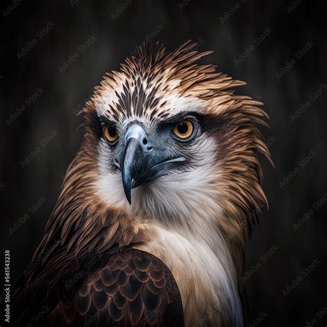 Philippine Eagle Portrait-Generative AI Stock Illustration | Adobe Stock