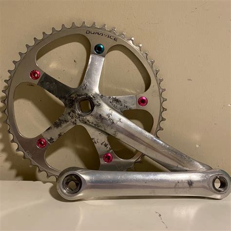 Dura Ace 7600 Track Crankset NJS 50T Sports Equipment Bicycles