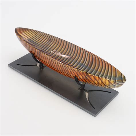 Bertil Vallien Caspar Sculpture In The Shape Of A Boat Kosta Boda