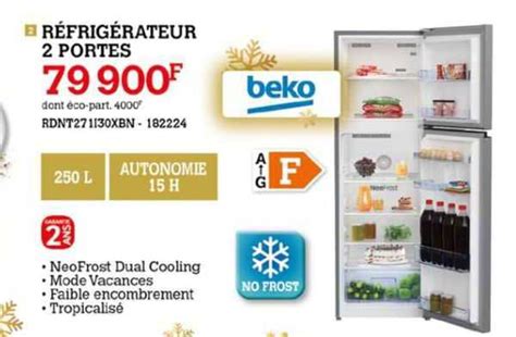 Promo Réfrigérateur 2 Portes Beko chez Darty iCatalogue fr