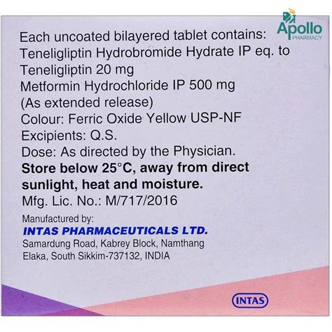 Teniva M Tablet 20s Price Uses Side Effects Composition Apollo