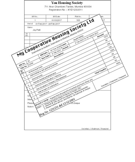 Housing Society Maintenance Format In Excel Online Housing Society