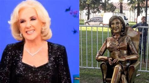 They Inaugurated A Statue Of Mirtha Legrand What La Chiqui Said