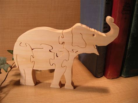 Wooden Elephant Puzzle By Boardscroller On Etsy