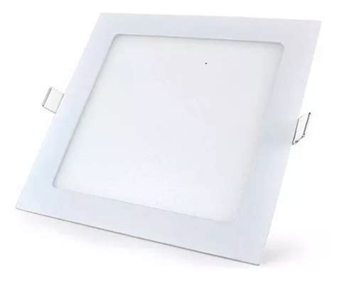 Lámpara de techo LED empotrada cuadrada blanca de 24 W 6500 K 220 V