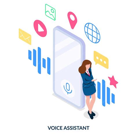 Premium Vector Digital Voice Assistant Vector Illustration