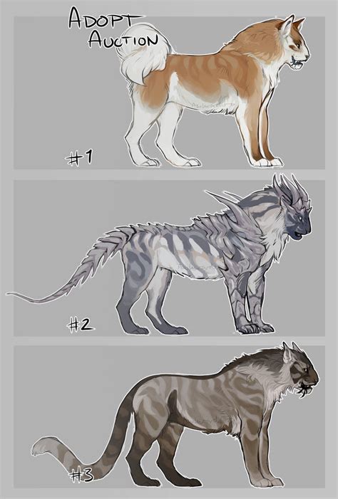 Large Feline Hybrids Adopt Auction *CLOSED* by Awkwardos on DeviantArt