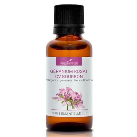 GÉRANIUM ROSAT CV BOURBON Huile essentielle BIO 30mL Greenweez