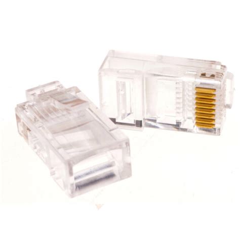 Kenable Rj45 Cat 5e Cat 6 Pass Through Ethernet Network Cables Plugs 100 Pack On Onbuy