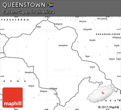 Free Blank Simple Map of QUEENSTOWN