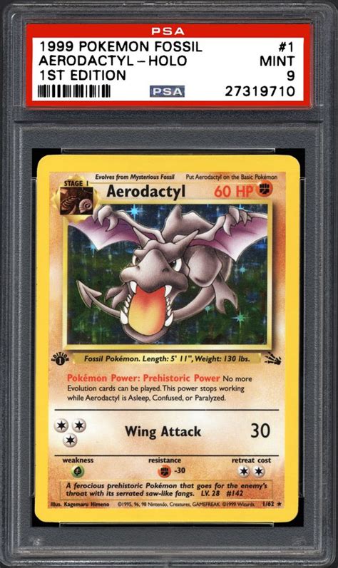 1999 Pokémon Fossil Non Sportstcg Cards Psa Price Guide