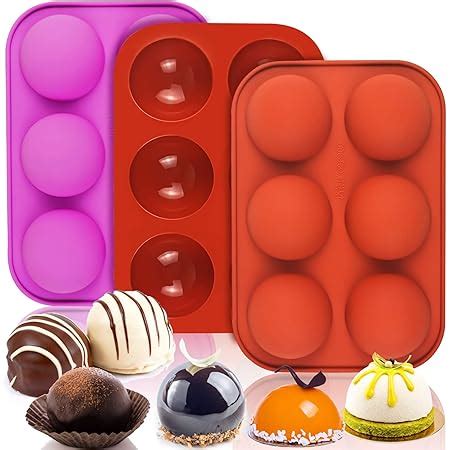 Amazon Pack Cavity Semi Sphere Silicone Mold Baking Mold For