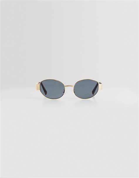 Oval Metallic Sunglasses Women Bershka