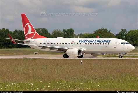 TC JHO Turkish Airlines Boeing 737 8F2 WL Photo By Niklas Engel ID