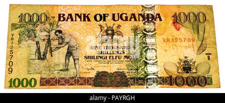 Uganda Shilling Bank Note Stock Photo Alamy