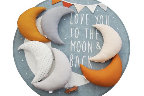 Light Gray Moon Pillow Moon Shaped Pillow Moon Cushion Moon - Etsy