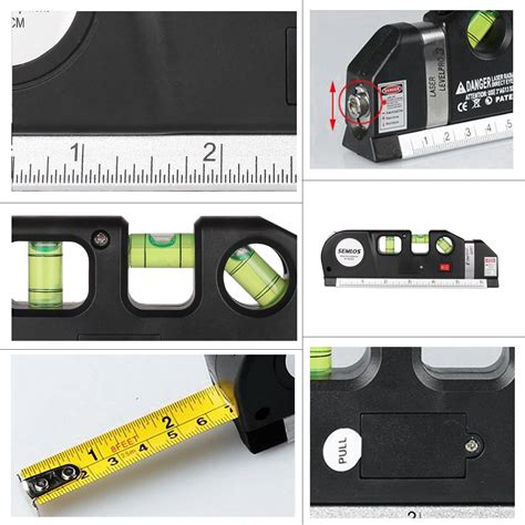 Semlos Laser Levels Multipurpose Laser Measuring Tape Double Sided Tape