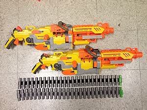 NERF N Strike Vulcan EBF 25 Dart Blaster Includes 2 Guns 2 Belts