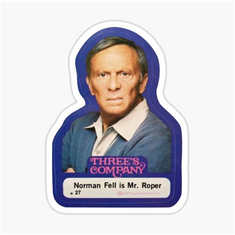 "Mr. Roper" Sticker for Sale by FugginTeez | Redbubble