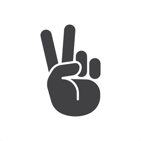 Hand Symbol Hand Gesture Icon Hand Geometric Style Icon Hand Sign