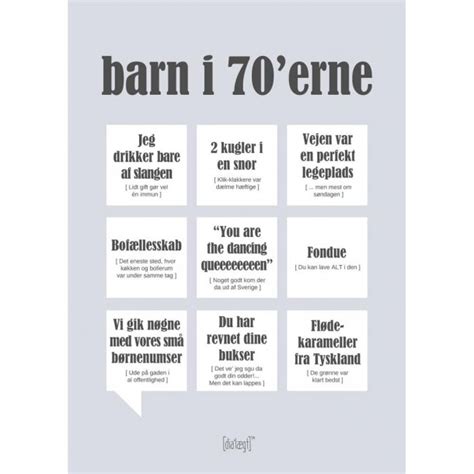 Dialægtplakat A5 Kort Barn i 70 erne Citat Dialægt staxenshop dk